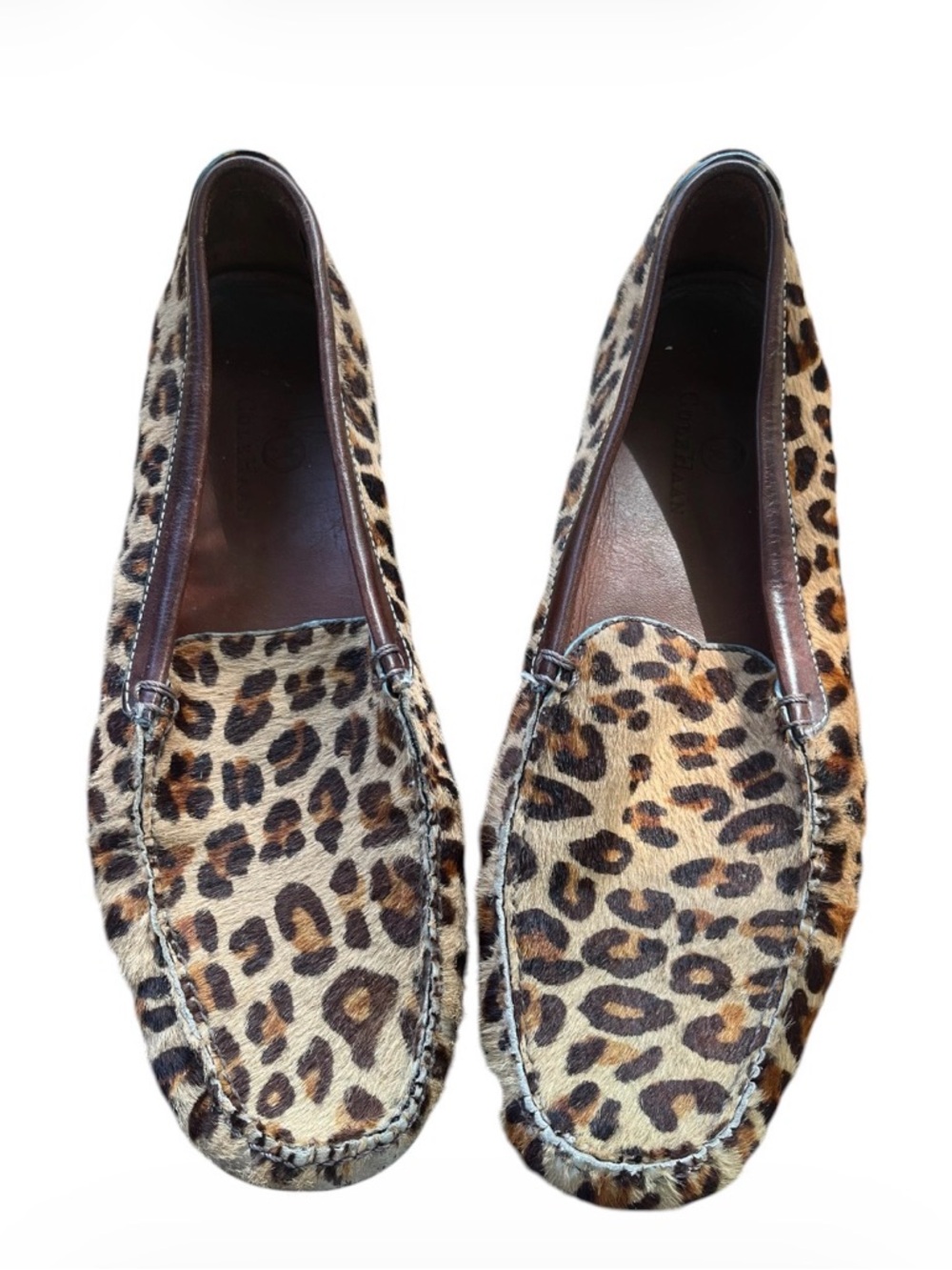 Cole Haan Leopard Print Calf Hair Loafers - Brown/Tan/Black Woman’s 8.5